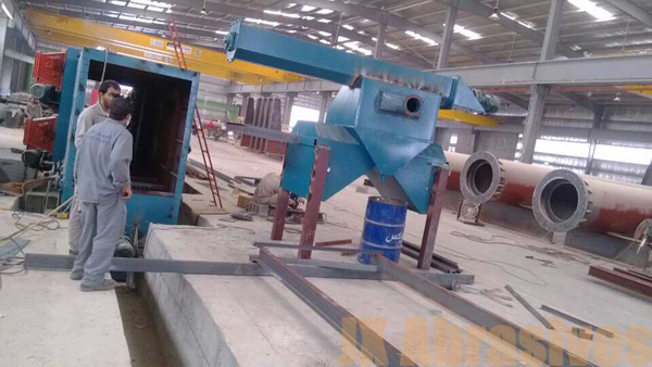 Installation of Steel Structure Blasting Machine Installation of Steel Structure Blasting Machine